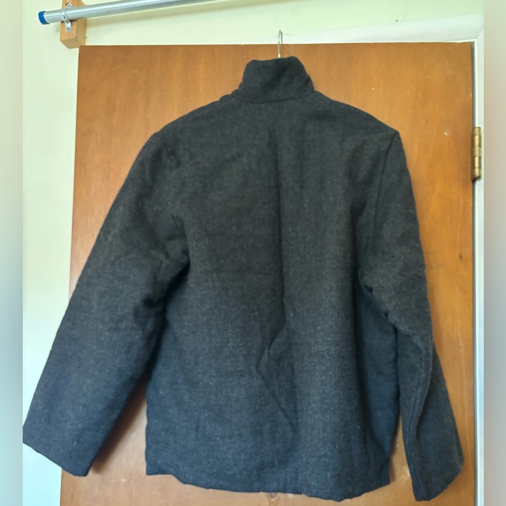 Elsa Esturgie French designer organic wool and cotton wrap coat NWT - Picture 3 of 7